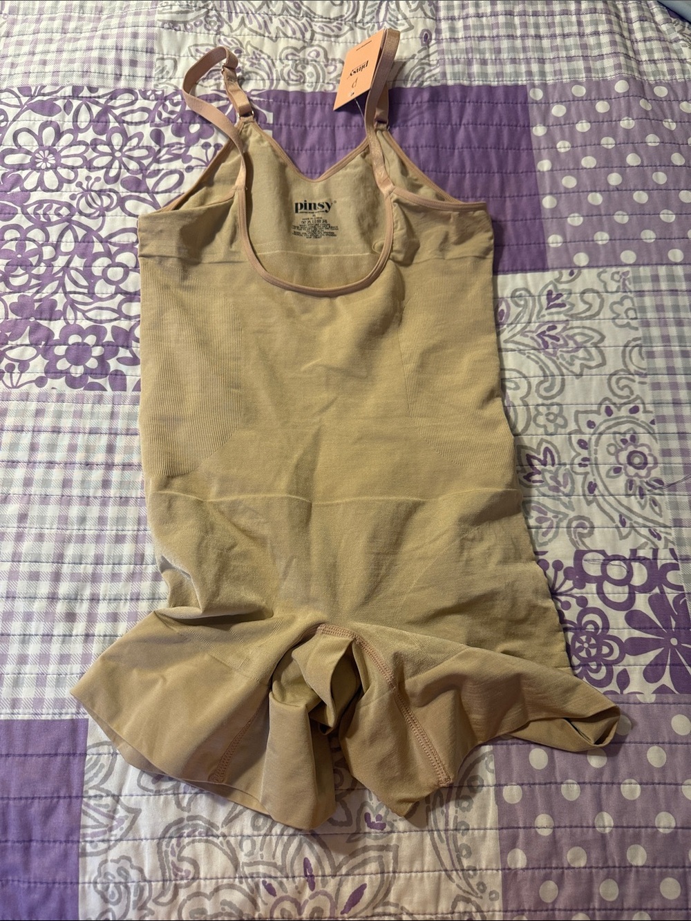 Pinsy Nude Shapewear Tank with Adjustable Straps